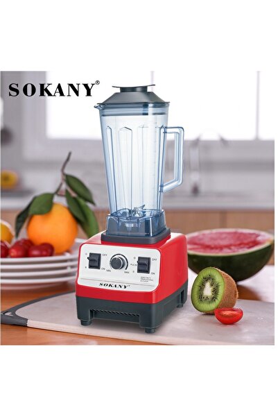 SOKANY Multifunctional Countertop Blenders Ice Shaver Food Grinder 2L 4500W SK-444 Black Red