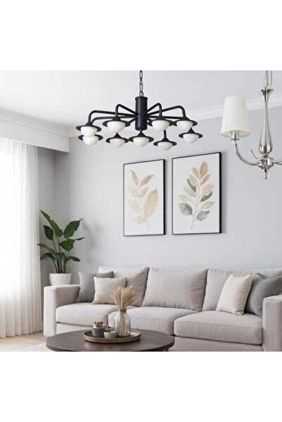 GENERAL Modern Hanging LED Chandelier, European Style, 13 Bulbs, 3 Lighting Modes