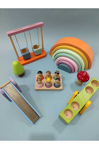 NaturBabyKids Waldorf Oyun Seti Park Seti