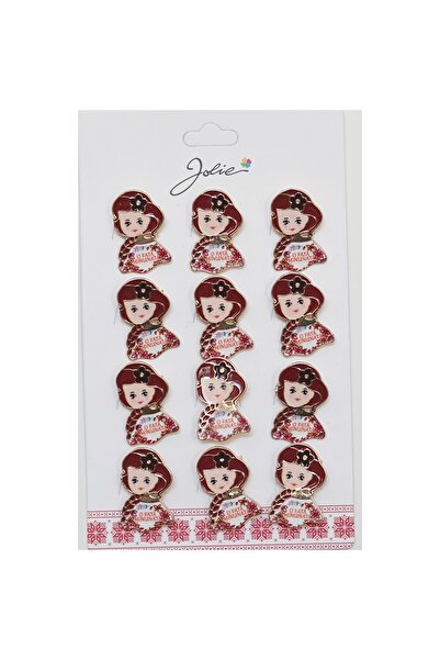 Flippy Set de 12 broșe de primăvară Mărțișor cu mesajul „O fată minunată”