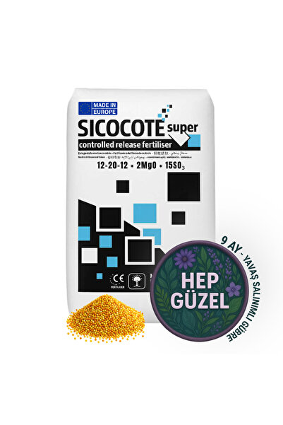 SICOCOTE Super Kontrollü Salınımlı Gübre (CRF) – NPK 12-20-12 + 2MgO + 15SO₃....