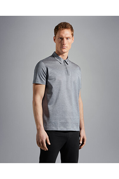 PAUL&SHARK MEN'S KNITTED POLOSHIRT C.WCOTTON