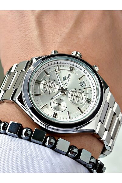 Bentini Men's Wrist Watch – Functional, Steel Band, Waterproof, 2-Year Warranty