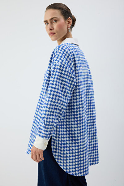 Touché Privé Hawk-Skin Patterned Tweed Shirt