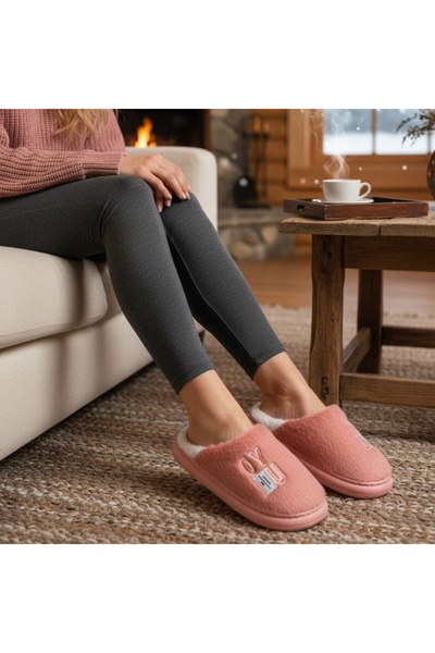 OEM Fluffy, warm and relaxing slippers for women, L707