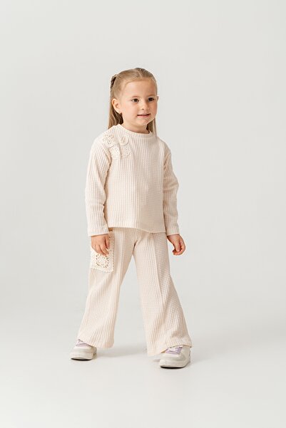 Harika KIDS Σετ Αθλητική Φόρμα Κοριτσίστικη Δαντελένια καμπάνα