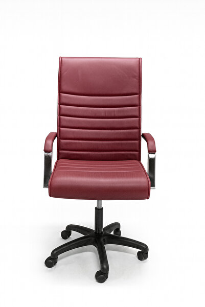 sadık ofis Ergonomik Ofis Koltuğu - Suni Deri, Sabit Kollu, 360 Döner, Ayarla...