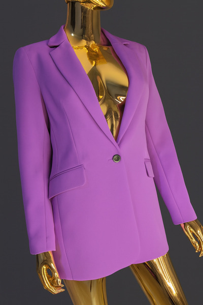 Aydan Stauder Boutique Premium Mor Blazer Ceket