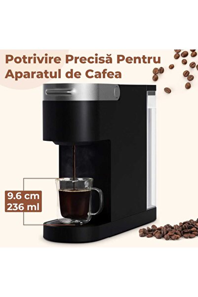 Elindor Set of 2 Double Walled Mugs for Tea and Coffee, Heat Resistant, Suitable, 220 ml, Transparent