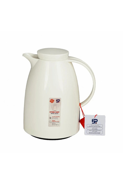 BASURRAH ترمس شاي باصرة ابيض 1 لتر