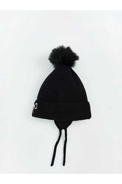 LC Waikiki Bow Embroidered Baby Girl Beanie (W5)