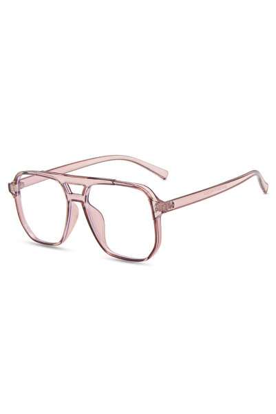 SKYDDAR INNOVATION Blue Light Protection Glasses Unisex/Women, Metal Frames, Modern Design, set sticker, Pink