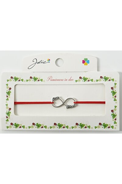 JOLIE 10 buc Martisor Bratara cu 2 Noduri Elastica, model infinit