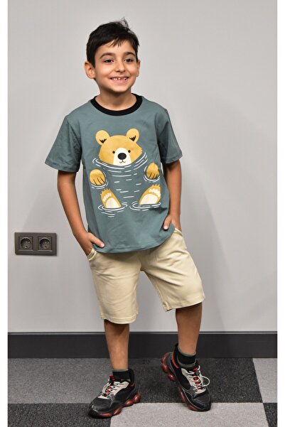 Banadamoda Boy's Printed T-shirt Shorts Set