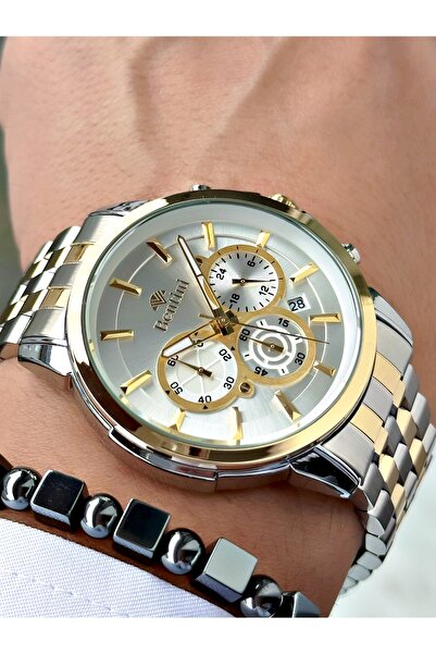 Bentini Men's Wrist Watch – Functional, Steel Band, Waterproof, 2-Year Warranty