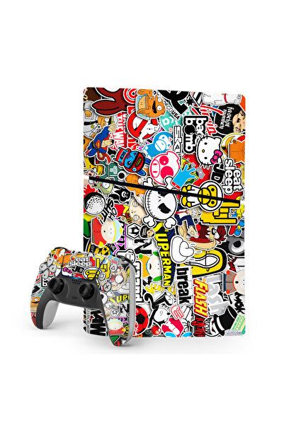 ACME LABS Skin Sticker PlayStation 5 Gaming Console Cover Wrap- Stickerbomb