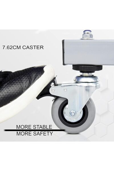 SKY LAND Indoor Single Folding Ping Pong Table EM-8002, Movable Table Tennis TT Table, Blue