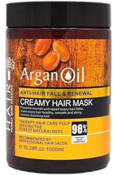 Argan Oil قناع كريمي للشعر مضاد للتساقط ومجدد للشعر - 1000 مل