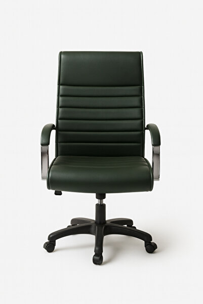 sadık ofis Ergonomik Ofis Koltuğu - Suni Deri, Sabit Kollu, 360 Döner, Ayarla...