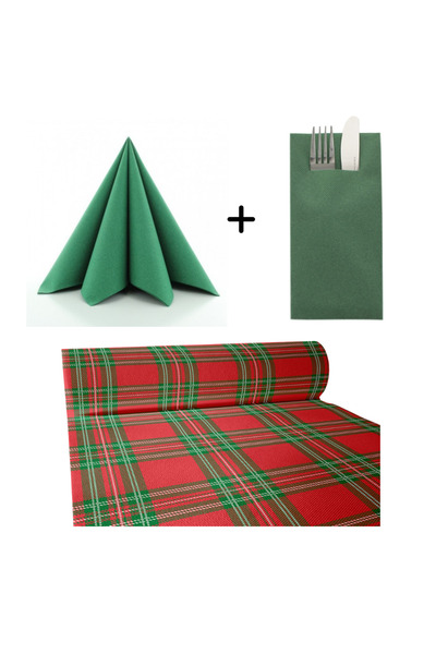 Mank Set de accesorii decorative pentru masa festivă de Crăciun/Revelion