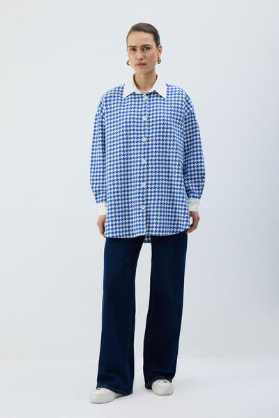 Touché Privé Hawk-Skin Patterned Tweed Shirt