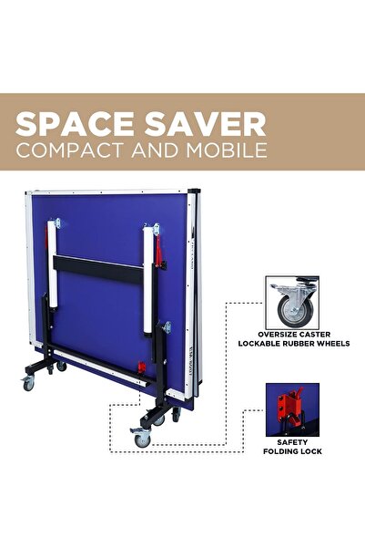 SKY LAND Premium Indoor Foldable Ping Pong Table EM-8007, Professional Table Tennis TT Table