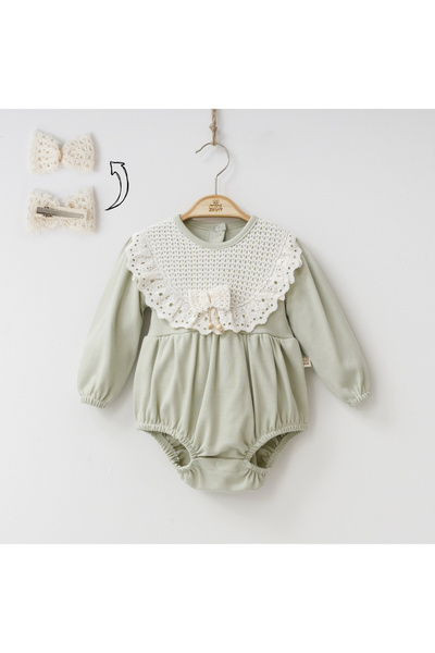 MİNİZEYN TEKSTİL Miniycool 9001 Mnz Brand Amelia Romper Jumpsuit Girl 6-9 Months Girl