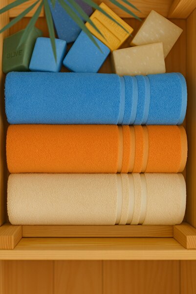 Dotamess 100% органічна бавовна Milano Premium антибактеріальна 50x100 см, набір з 3 рушників для рук і обличчя