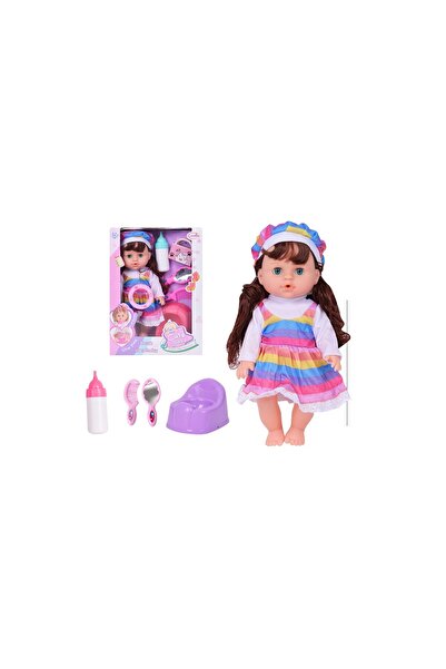 Toysea 12-Inch Drink and Wet Baby Doll with Bottle, Realistic Body Doll with IC Cute Role-Play Toy for Kids