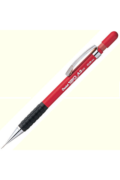 Pentel 120 قلم برأس A3dx 0.3 ملم أحمر