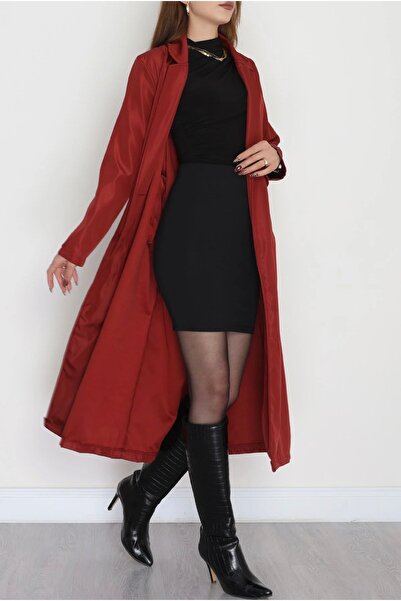 DuRu LiNe ⭐ Uzun Kuşaklı Şık Trençkot – Modern & Zarif Duruş ⭐