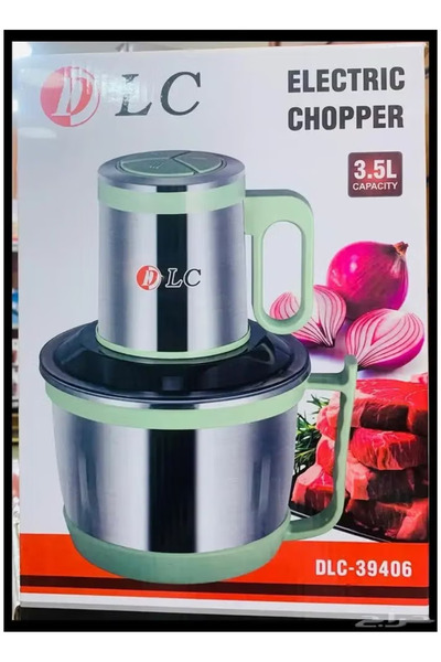 DLC Electric Chopper – 3.5 Litre Food Chopper, Stainless Steel Blades