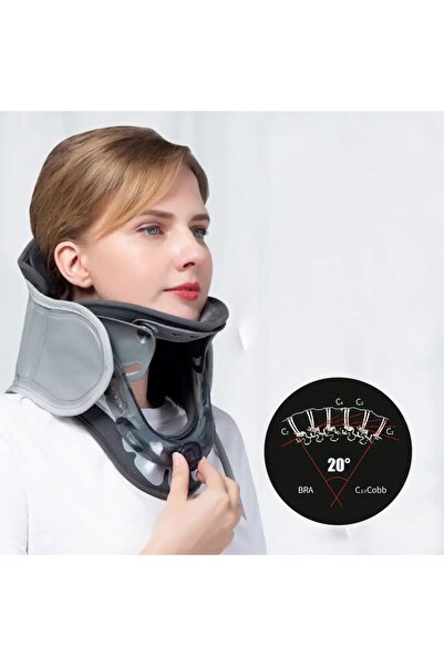 OEM Orthopedic neck support with air cushion, adjustable height 8.1-11.9 cm