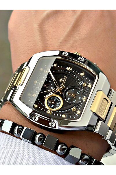 Bentini Functional Men's Watch with Rectangular Design
