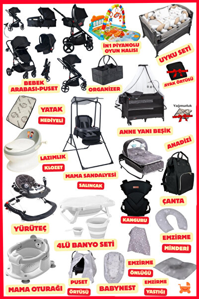 ÖYKÜ BEBEK DUNYASI Bu Sette Sadece Bebeğniz Eksik Vektör Optima Yeni Doğan Bebek Çeyiz Seti (36 Parça) Bebeğiniz İçin