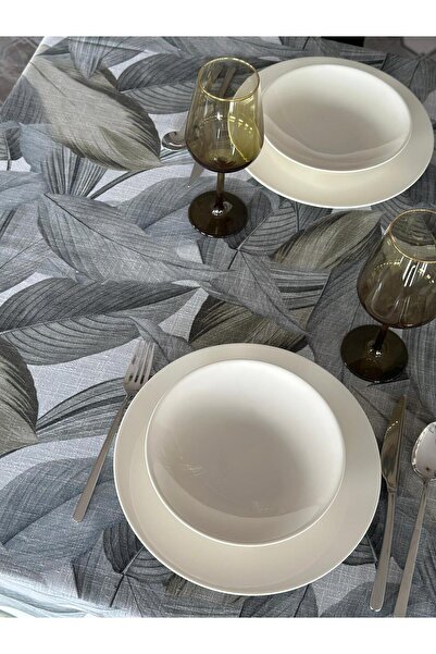 Lucien Home Printed Tablecloth with Linen Effect