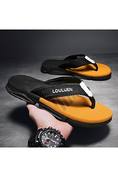 OEM Unisex Flip-Flops, Anti-Slip Sole, Black-Orange, PVC, EU 43