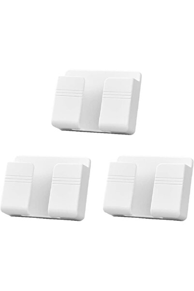 Generic 3 PCS Wall Mount Phone Holder And Remote Holder Wall, Phone Charger F...