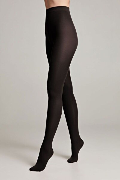 Conte Elegant Șosete Triumf din microfibră groasă 80 Den cu efect 3D - Nero, 4-L Standard