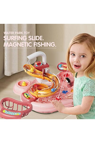 Generic Kids Fishing Toy Set — Hand and Finger Exercise, Electric Sliding Rod, Bath Toys for Babies