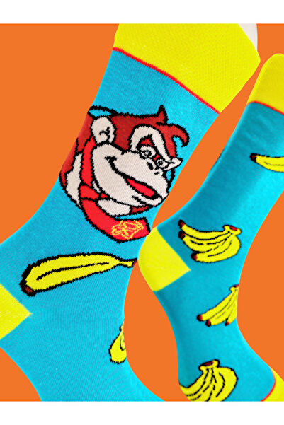 Shuttle Park Special Series Happy Colorful Patterned Monkey Socks Fun Comfortable Stylish Design Style Socks