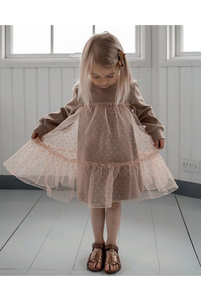 Huttelihut ROCHIE DIN BUMBAC SI ORGANZA ROZ