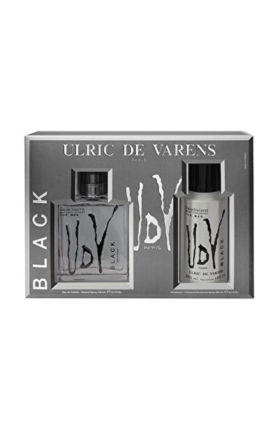 Ulric De Varens Set Negru, Bărbați: Apă de toaletă, 100 ml + Deodorant antipe...