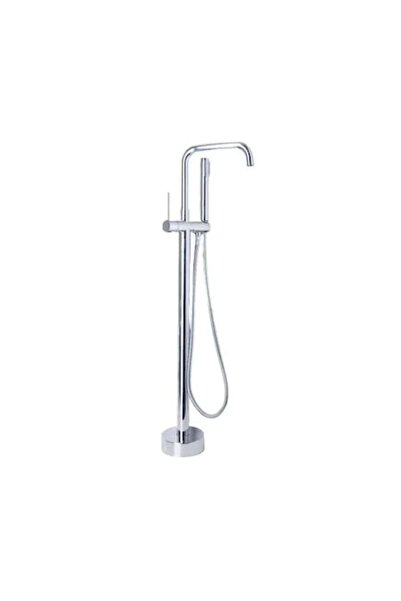 OEM Floor-mounted Faucet with Hand Shower and Hose, Sanitary Brass, Chrome, CF2039