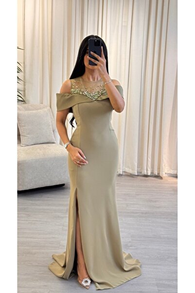 SELSAL soft embroidered evening dress