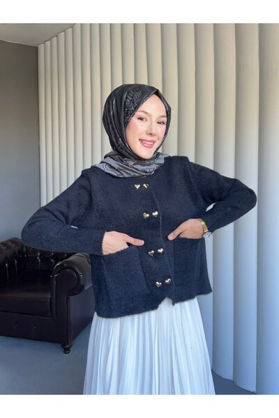 Thebomb Merve Pocketed Knitwear Jacket