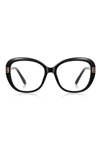 SKYDDAR INNOVATION Blue Light Protection Glasses Unisex/Women, Metal Frames, 2265, Modern Design, set sticker, Black