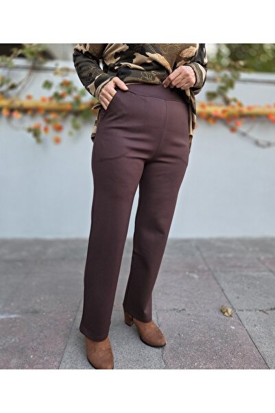 DenizEge Brl Pipe Leg Trousers Brown