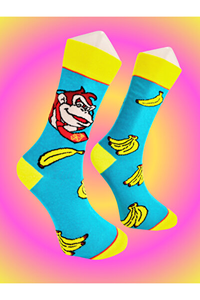 Shuttle Park Special Series Happy Colorful Patterned Monkey Socks Fun Comfortable Stylish Design Style Socks