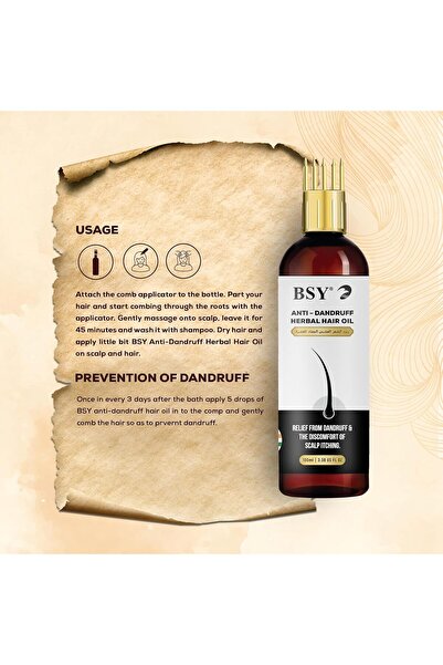 BSY ANTI-DANDRUFF HERBAL HAIR OIL - 100 ML